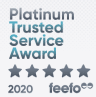 Platinum award by Feefo 2020 to Savvy
