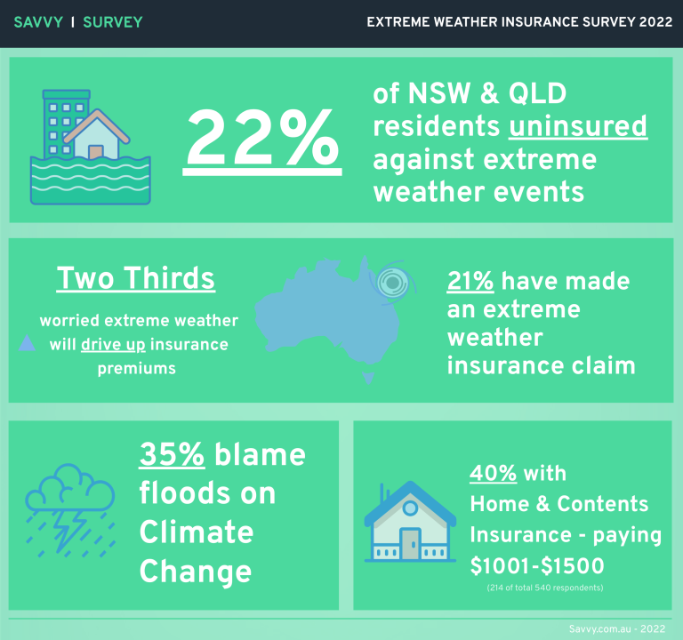 Savvy 2022 Extreme Weather Insurance Survey Infographic