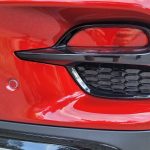 MG ZS rear bumper reflector close-up