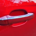 MG ZS door handle close-up