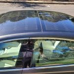 Makalu Matte Gray Genesis G80 electric vehicle solar panel roof