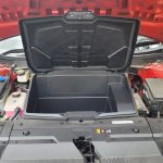 Red Kia EV6 GT-Line open frunk or froot view