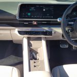 Black Hyundai IONIQ 6 TECHNIQ view of front dash