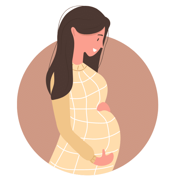 Pregnant woman graphic